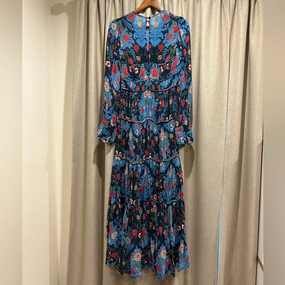 ❗️SOLD❗️Farm Rio Arabesque Floral Blue Maxi Dress - Picture 8 of 9